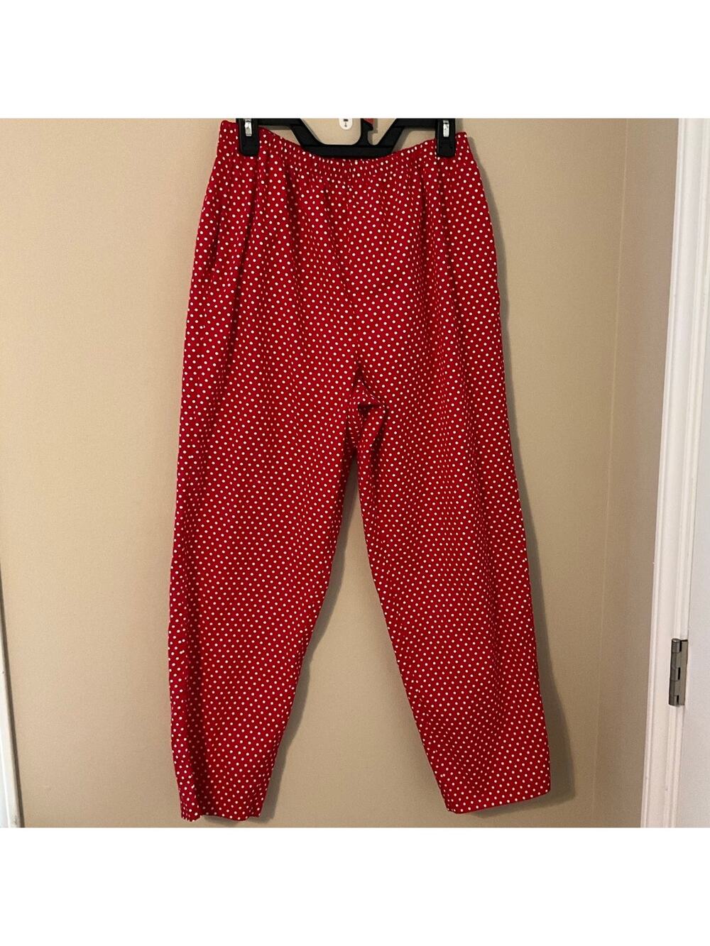 Handmade Red Polkadot Trouser Pants